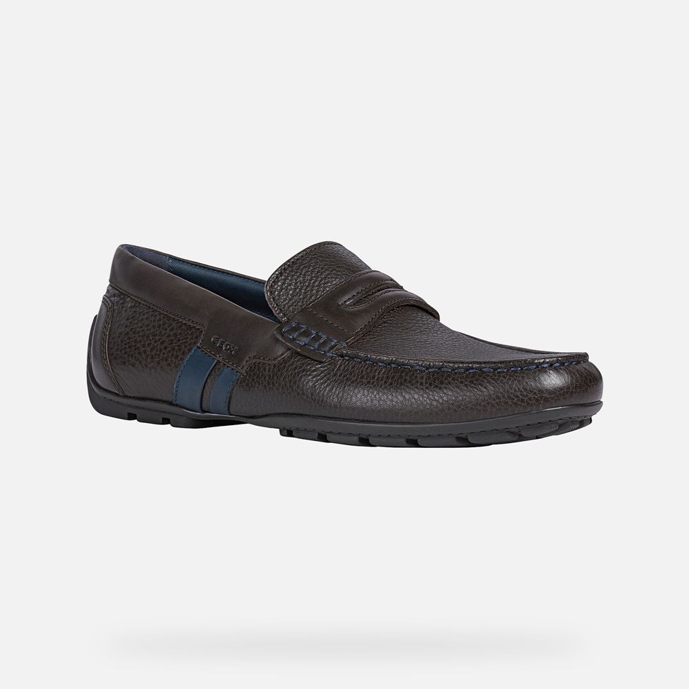 Geox Erkek Loafers Koyu Kahverengi - Moner - HAE-972130